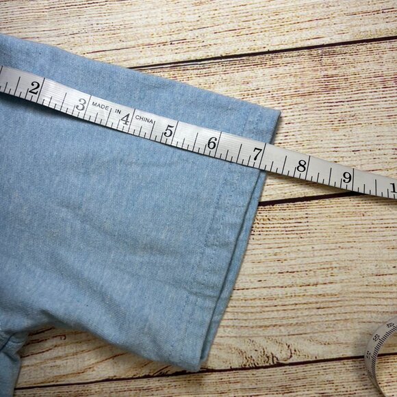 Women's Carhartt Light Blue Heather Loose Fit Pocket T-Shirt Workwear Small - Picture 3 of 11